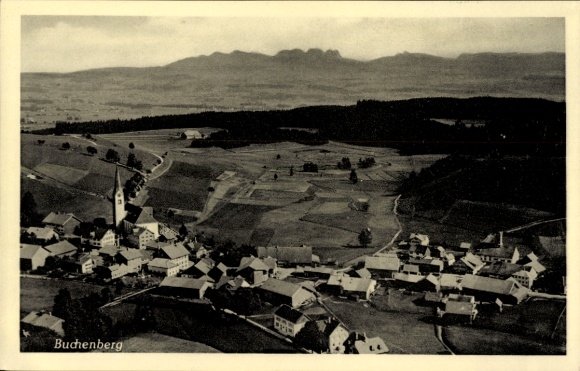 Ak Buchenberg im Oberallgäu, Fliegeraufnahme