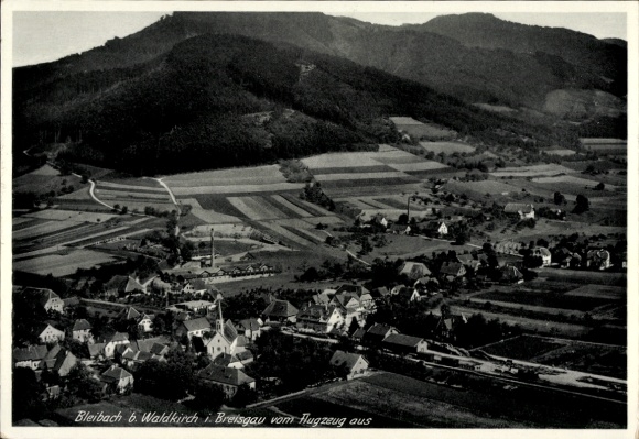 Postcard Bleibach Gutach im Breisgau Black Forest, aerial photograph