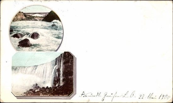 10 vintage ansichtkaarten Niagarawatervallen, verschillende uitzichten