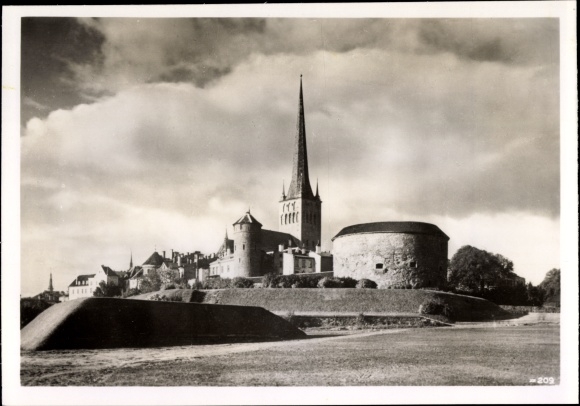 Photo Heinrich Hoffmann, Tallinn Reval Estonia, Hermannsturm, German advance, August 1941