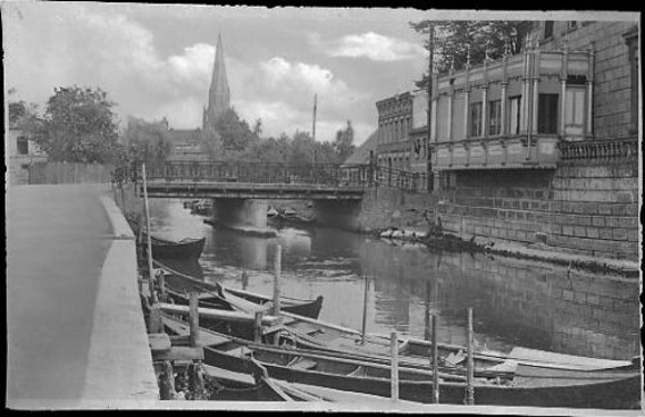 8 Negative Altdamm Stettin in Pommern, Marktplatz, Straße, Kirche
