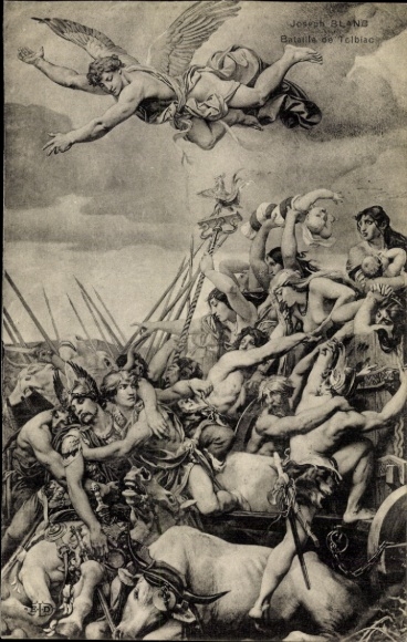 Artist CPA Bataille de Tolbiac, 496