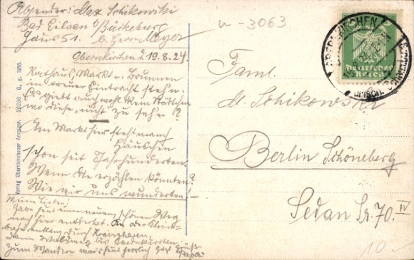 Postcard Obernkirchen in Schaumburg, market square, fountain
