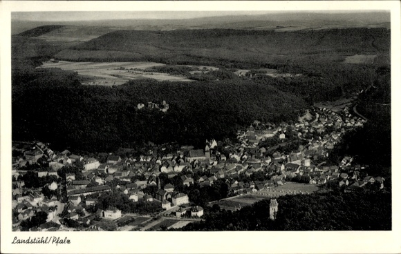 Ak Landstuhl in der Pfalz, Fliegeraufnahme
