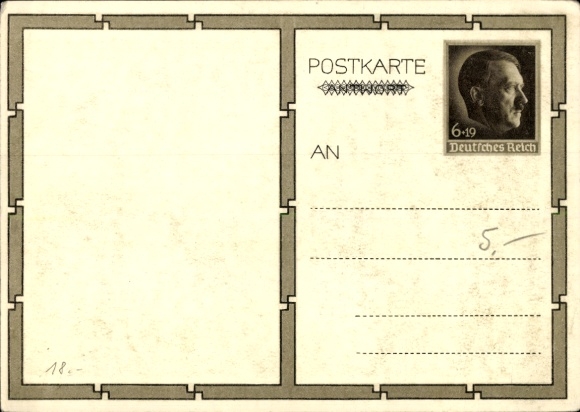 Postal stationery Postcard Führer and Reich Chancellor Adolf Hitler, well-wishers, BDM