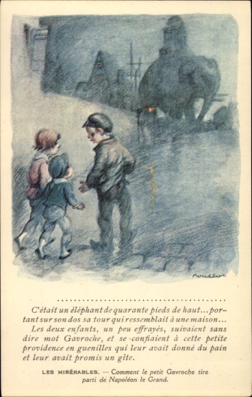 Artist PC Poulbot, Francisque, Les Misérables, Petit Gavroche