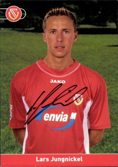 Autogrammkarte Fußballer Lars Jungnickel, Energie Cottbus, Autogramm