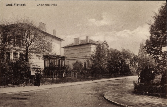 Postcard Hamburg Altona Flottbek, Chemnitzstrasse