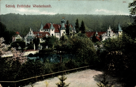 Ak Trockenborn Wolfersdorf in Thüringen, jachthuis Happy Return