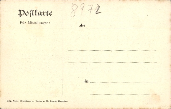 Postcard Altstädten Sonthofen im Allgäu, Panorama, Gasthaus