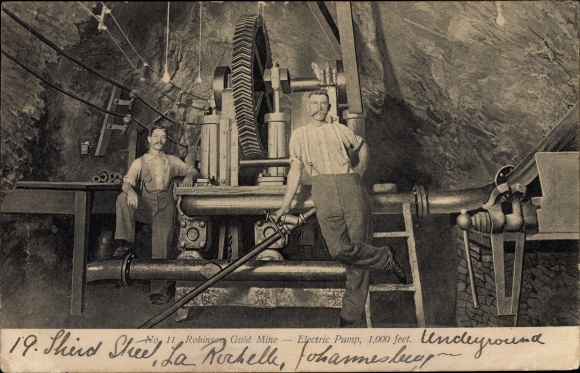 Ak Südafrika, Robinson Gold Mine, Electric Pump