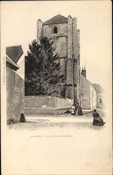 Ak Jouarre Seine et Marne, Tour de l'Abbaye