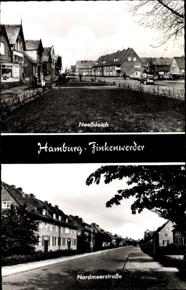 PC Hamburg Mitte Finkenwerder, Neeßdeich, Nordmeerstraße, residential buildings