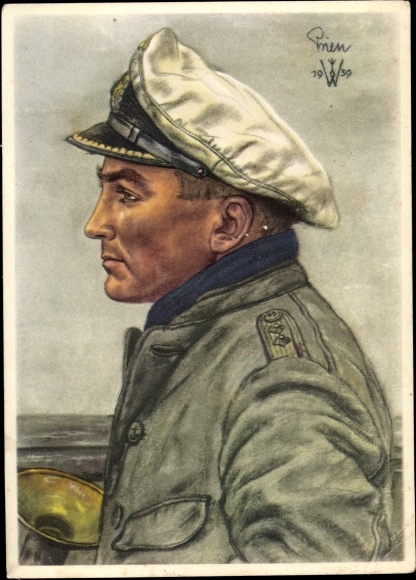Artist PC Willrich, Wolfgang, lieutenant captain Günther Prien, submarine commander, Scapa Flow