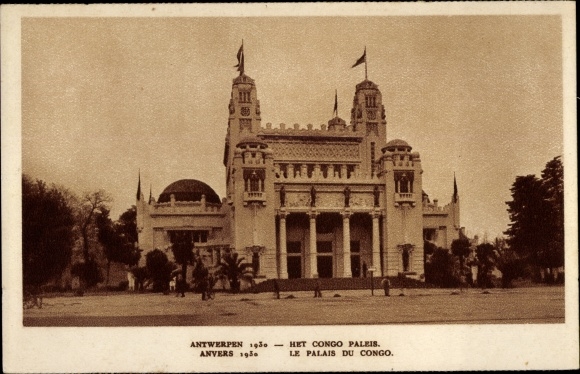 Postcard Antwerp Anvers Flandern, World Exhibition, Weltausstellung 1930, Le Palais du Congo