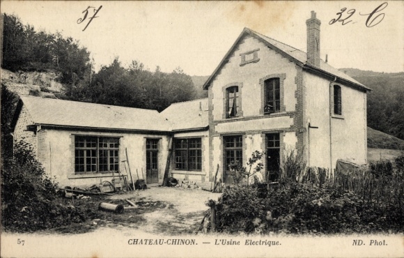 CPA Château Chinon-Nièvre, Usine Electrique
