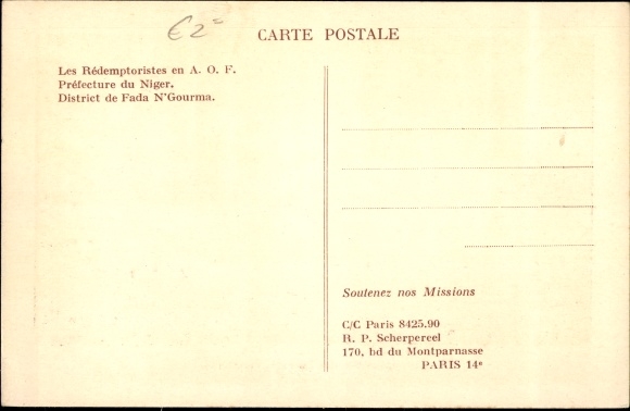 Postcard Tikonti Burkina Faso, The Persian Concession