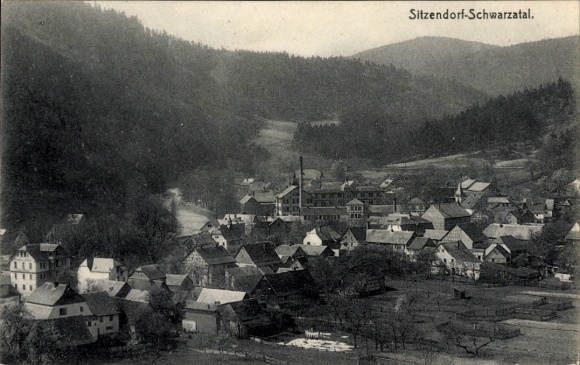 Ak Sitzendorf in Thüringen, Gesamtansicht