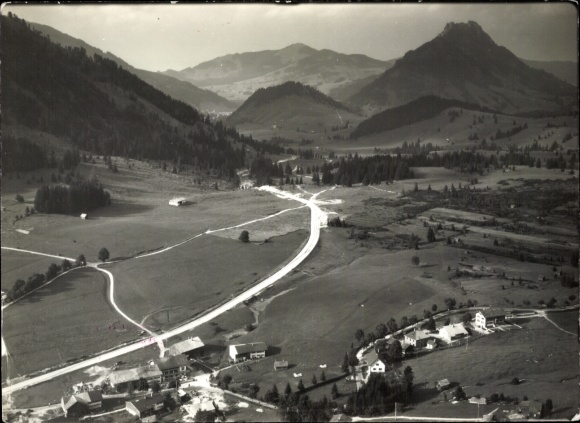 Photo Oberjoch Bad Hindelang in the Oberallgäu, aerial photograph