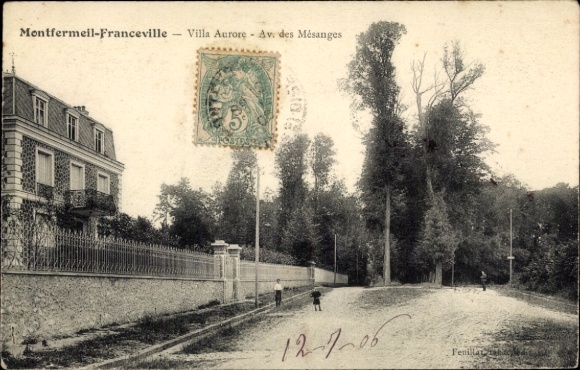 Ak Montfermeil Franceville Seine Saint Denis, Villa Aurore, Avenue des Mesanges
