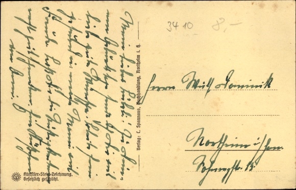 lithografie Ak Northeim in Nedersaksen, Am Münster, Stift St. Spiritus