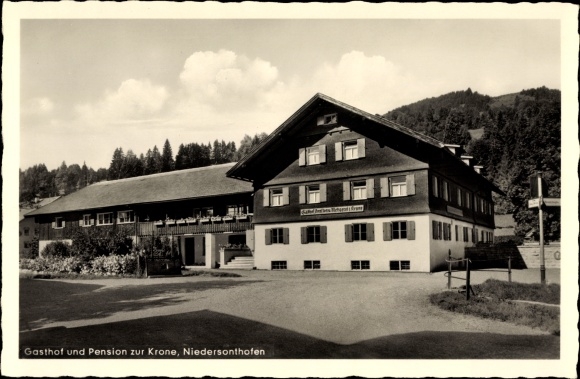 PC Niedersonthofen Waltenhofen Oberallgäu, view of Gasthof zur Krone