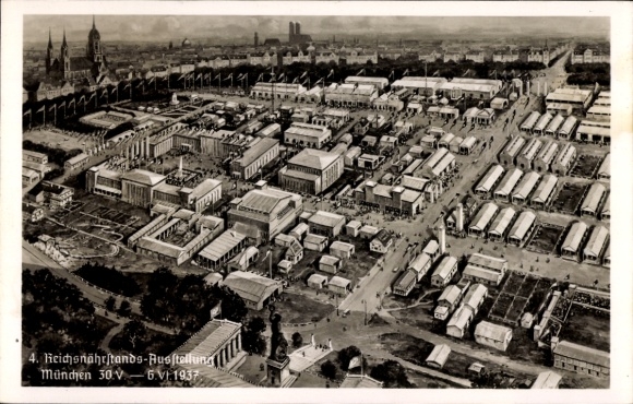 Ak München, 4. Reichsnährstandsausstellung 1937, Panorama, Ausstellungsgelände