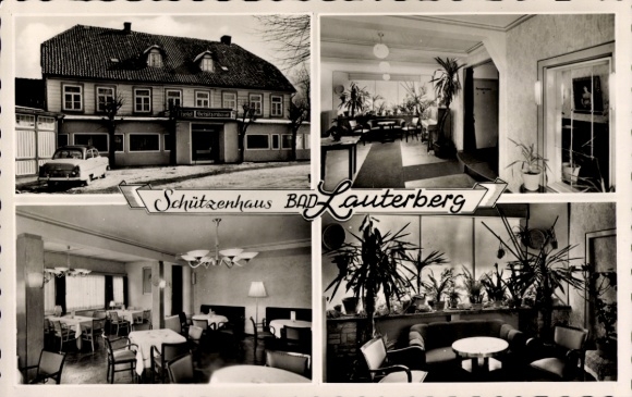 Ak Bad Lauterberg in de Harz, Hotel Schützenhaus, interieur