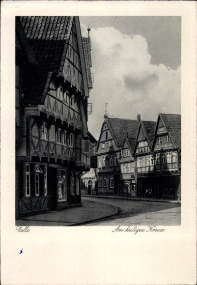 Postcard Celle in Lower Saxony, At the Holy Cross
