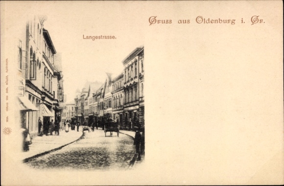 Ak Oldenburg im Großherzogtum Oldenburg, Langestraße
