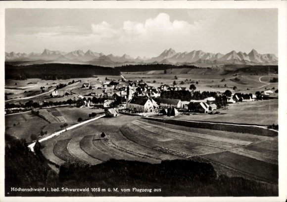 Ak Höchenschwand im Schwarzwald, Fliegeraufnahme
