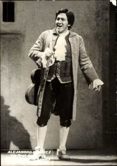 Ak Opernsänger Alejandro Ramirez, Tenor
