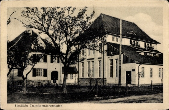 Postcard Usseln Willingen in Upland Waldeck, State Transformer Station