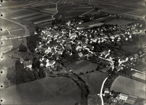 Postcard aerial photograph