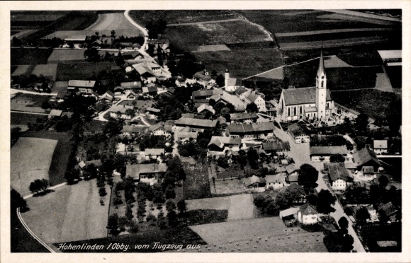 Ak Hohenlinden Oberbayern, Fliegeraufnahme