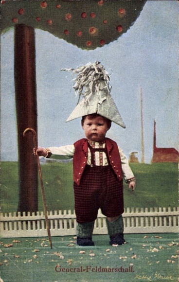 Ak Puppen von Käthe Kruse, Generalfeldmarschall