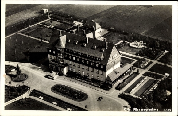 Postcard Schneeberg in the Erzgebirge, Kurheim Schneeberg, aerial photo