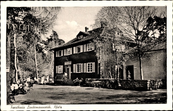 Ak Freinsheim in der Pfalz, Forsthaus Lindemannsruh, herbergier Friedel Trübel