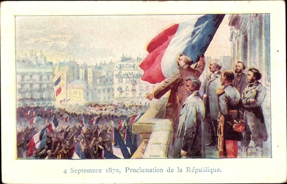 KP artysty Paryż, Proclamation de la République française z 4 września 1870