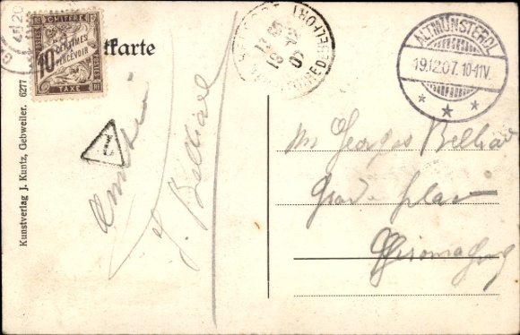 Postcard Soultz Sulz Alsace Haut Rhin, Großer Belchen