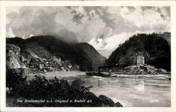 Künstler Ak von Alt, Rudolf, Donauwirbel