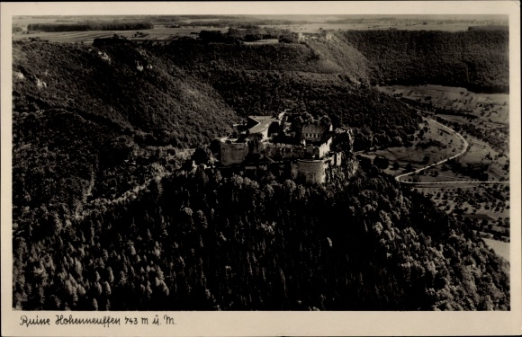 Postcard Neuffen in Württemberg, Hohenneuffen Castle, ruins