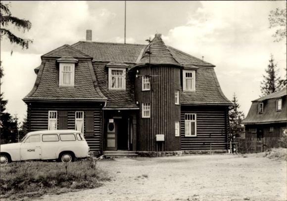 Postcard Willmersdorf Großbreitenbach in Thuringia, holiday home and restaurant Höhenblick