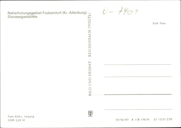 Ak Fockendorf Thüringen, Naherholungsgebiet, Stauseegaststätte