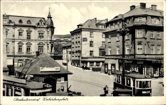 Ansichtkaart Oberleutersdorf Leutersdorf in Oberlausitz, Waldsteinplatz