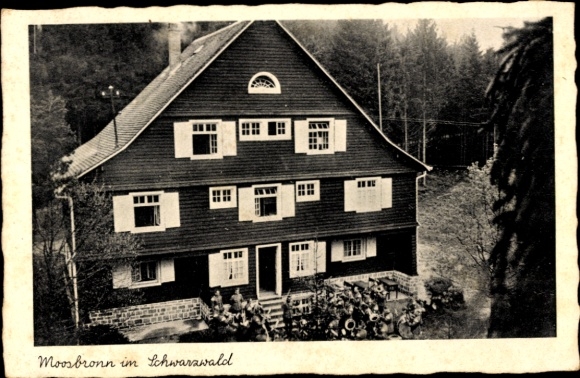 Postcard Moosbronn Gaggenau in the Black Forest, hiking lodge