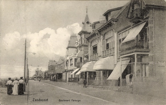 Ak Zandvoort Noord-Holland Nederland, Boulevard Favauge