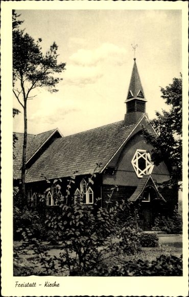 Postcard Freistatt in Lower Saxony, church