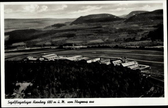 Postcard Schwäbisch Gmünd in Württemberg, Gliding Camp Hornberg