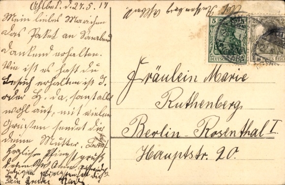 Postcard Congratulations Pentecost, Through Struggle to Victory
